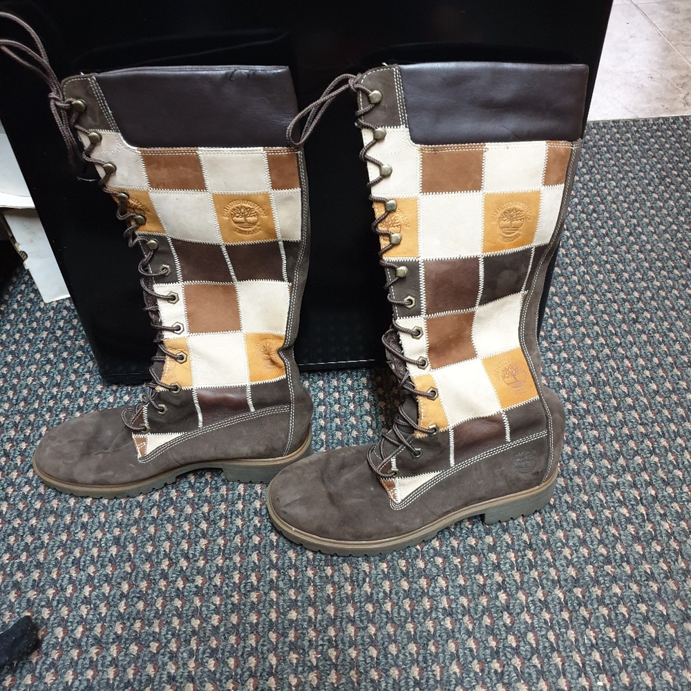 Timberland 14 Inch Brown Patchwork 28358 Women